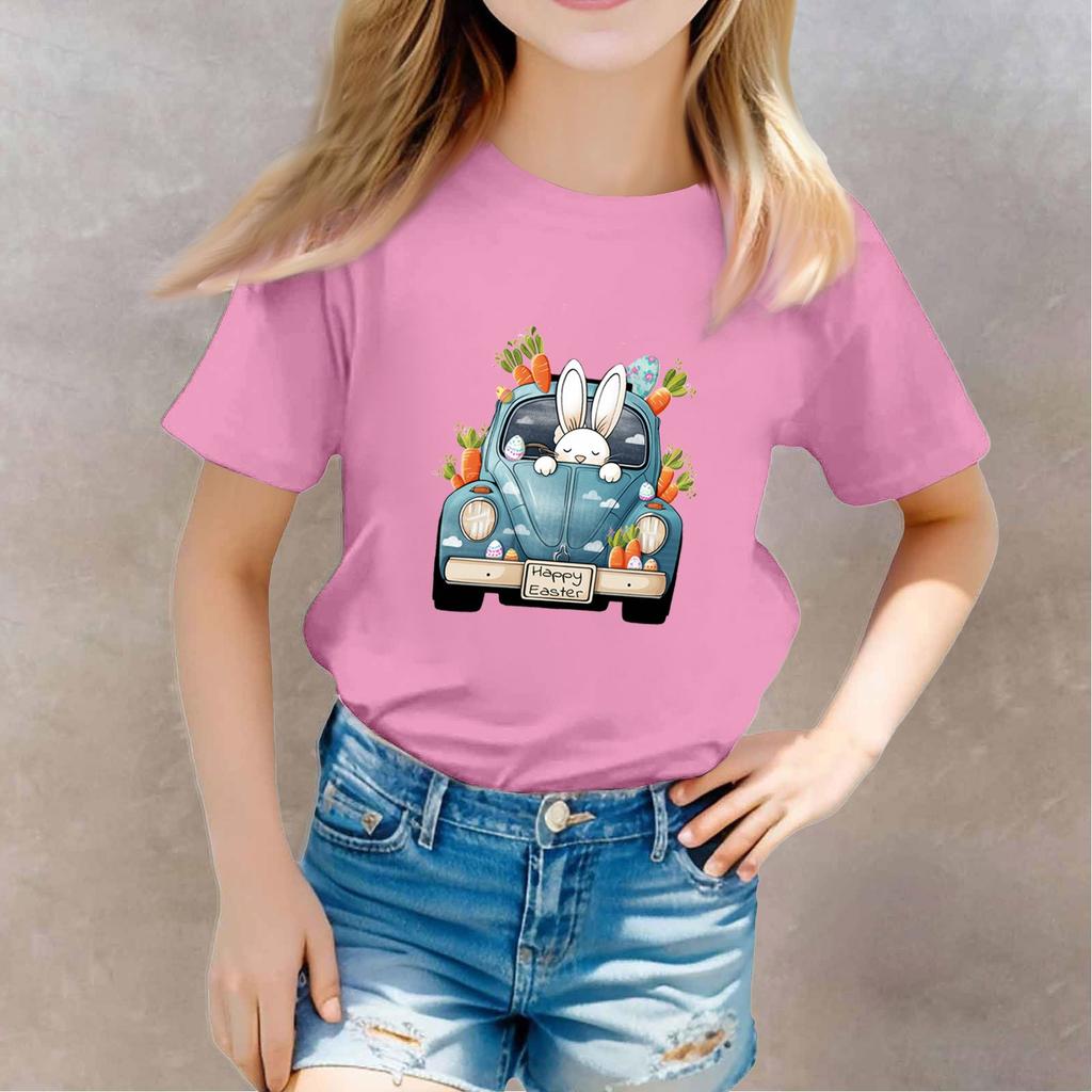 Toddler Girl Boy T-Shirts Kids Top Boys And Girls Printed Short Sleeved T-shirt
