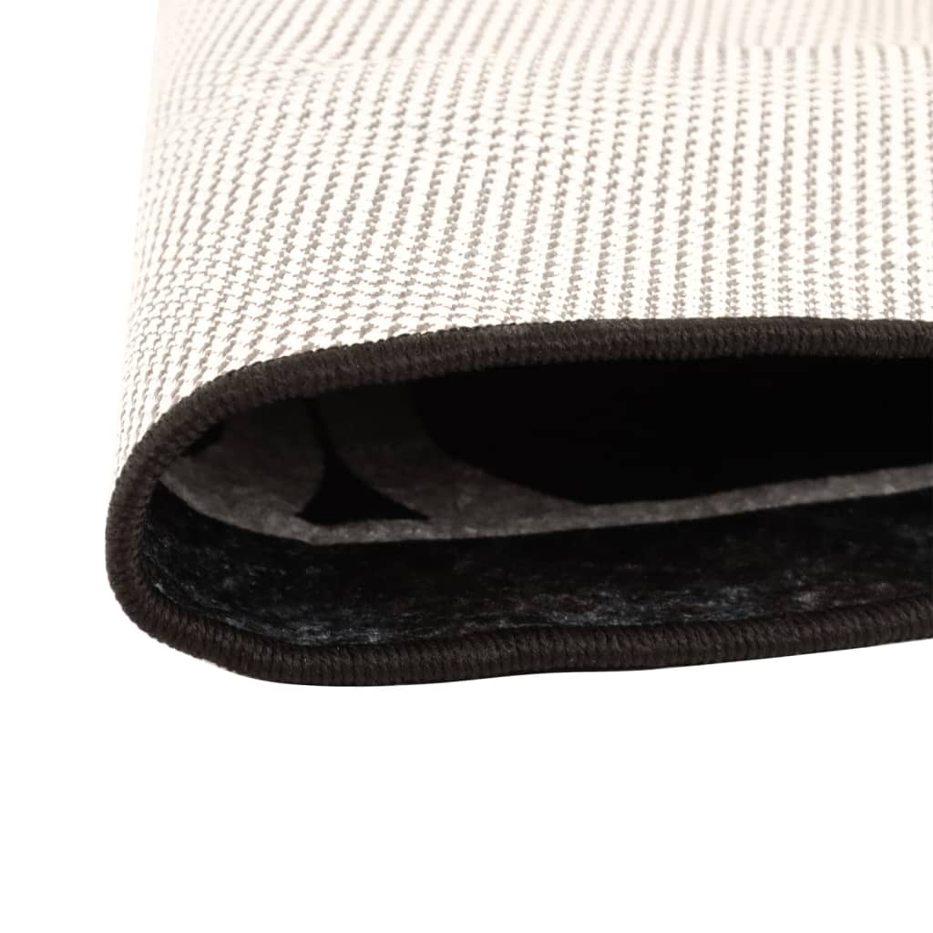 Washable Rug Black and White Ø 120 cm