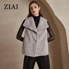 ZIAI Women's Vest Teddy Coat Sleeveless Vest Coat Solid Fleece Fur Jacket Stylish Female Thick Warm Casual Parka Trend 20346