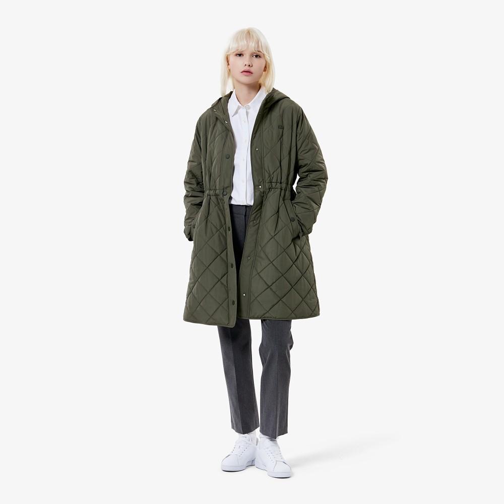 Lacoste Women's Hooded Quilted Long Jumper BF654E-55NE9F