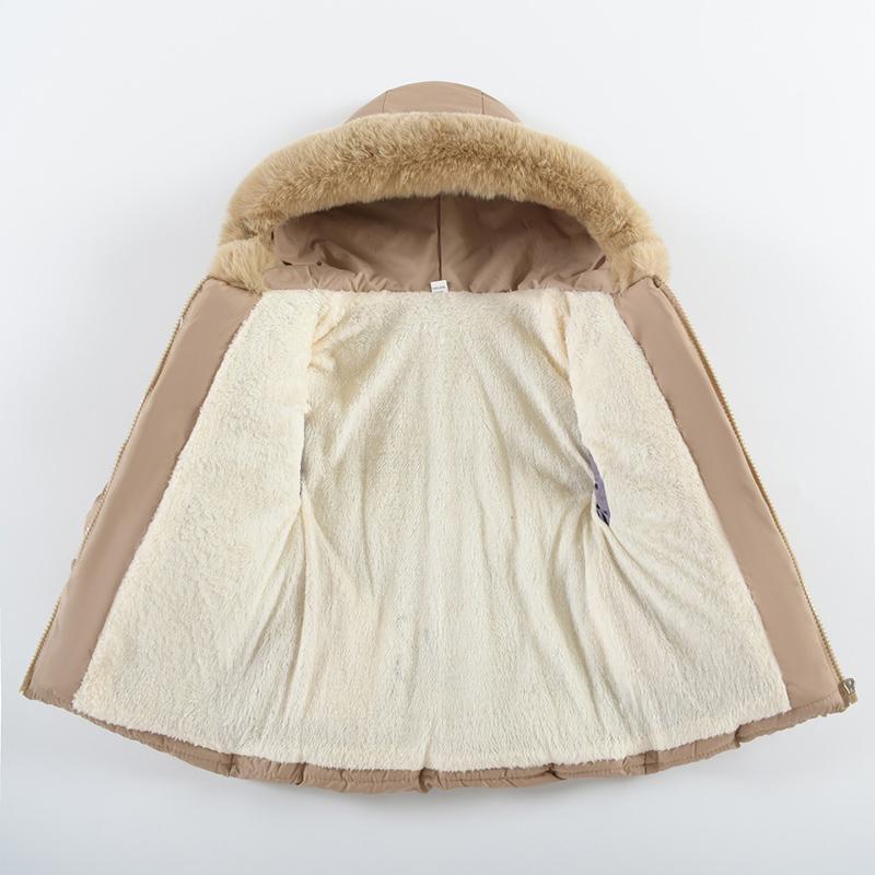 Dievčatká hrubá teplá bunda Kreslený králik Vrchné oblečenie Pre deti Oblečenie Kabát Zimná móda Dievča Plyšové narodeninové bundy s kapucňou
