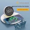 Sayrelances Wireless Charging Alarm Clock Bluetooth Speaker with Night Light
