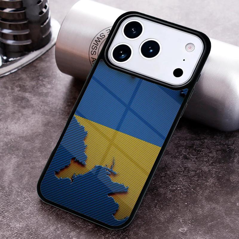 Grungy I Love U=kraine Heart Flag Phone Case for iPhone 17 16 15 Pro Max Air 14 13 12 11 Plus Shockproof Cover