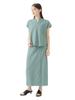 B:MING LIFE STORE by BEAMS Women's Slub Terry Dress Set (Size S-M) In GREYISH_BLUE