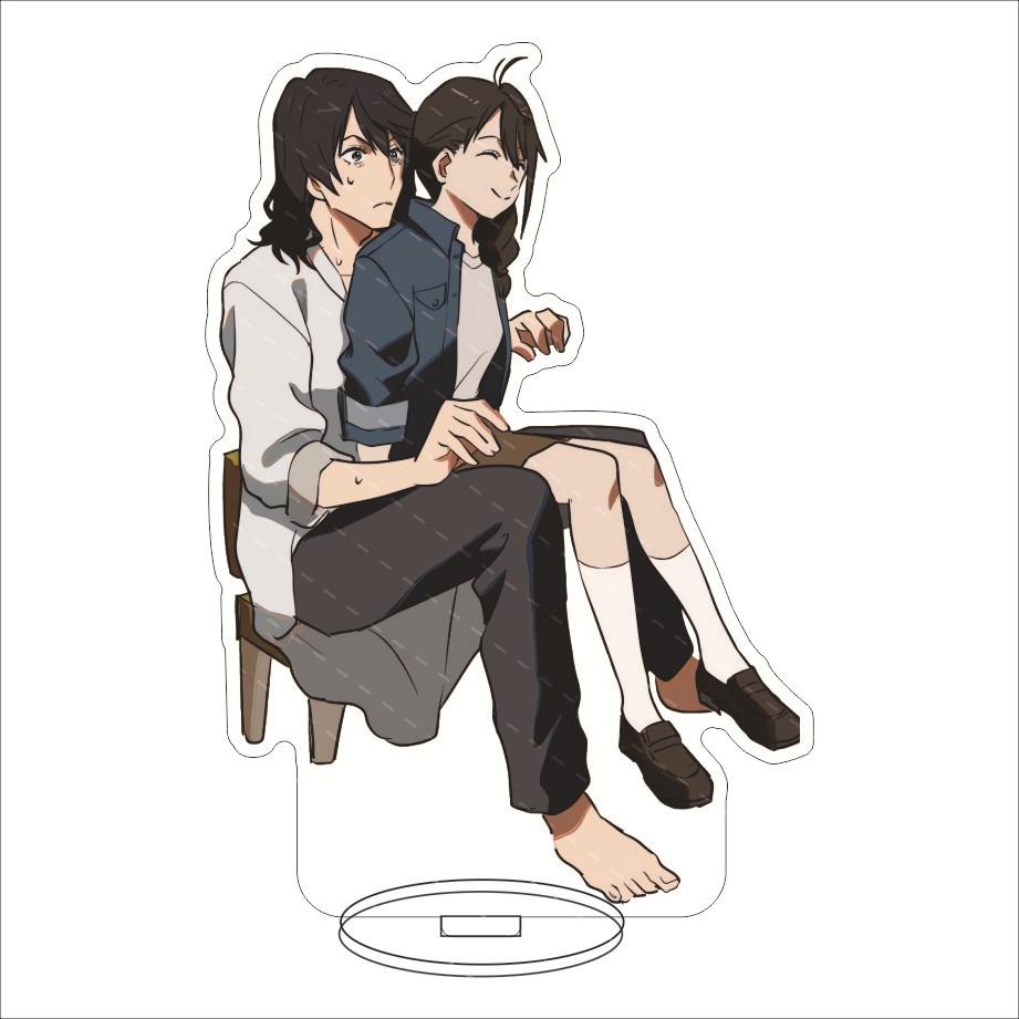 Anime Suzumeno Tojimari Suzume Movie Acrylic Stand Model Plate Decoration Desk Figure Display Girl Gift Artist Products Standee