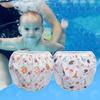 Teamoy Swim Pants, 2-Piece Set for Babies Ages 0-3, Adjustable Buttons, Waterproof Outer Layer, Polyester Mesh Inner Layer, Diaper Cover, Perfect for