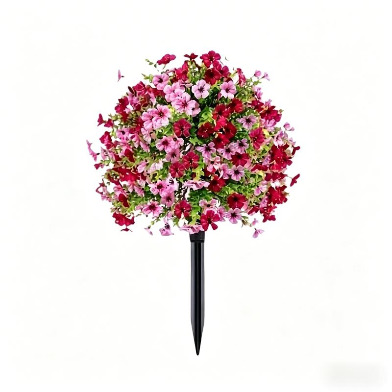 

Artificial Flower,Artificial Petunias With Ground Stake, 18 Outdoor Faux Flowers For Garden, Yard, Planter And Porch D