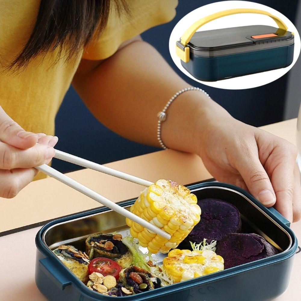 600ml Insulated Lunch Box Detachable Kitchen Storage Box Practical Food Storage Container  Winter