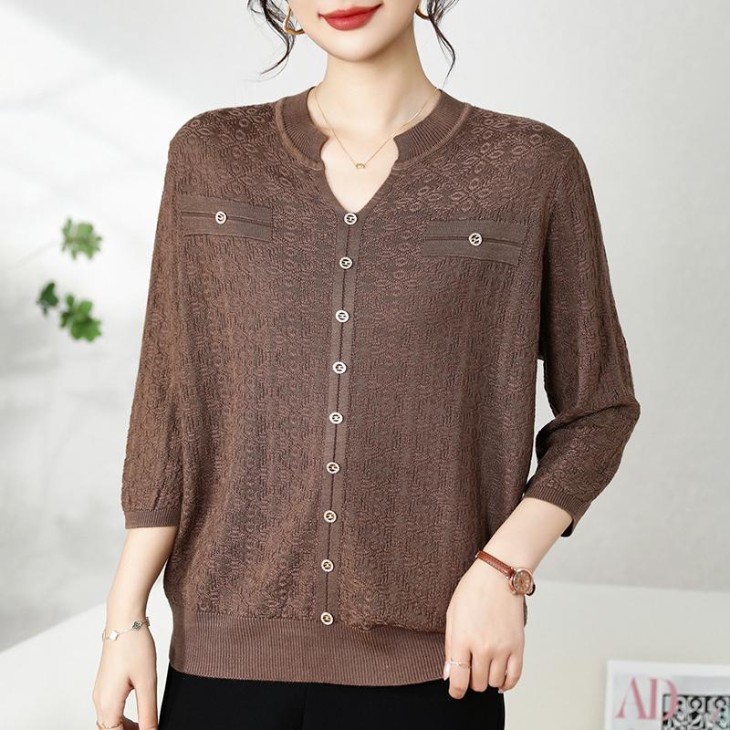 QingHe Cashmere Damski sweter z 30% kaszmiru - Miękki i ciepły pulower z mieszanki wełny