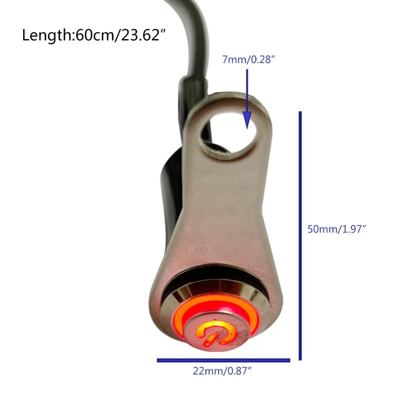 Waterproof Motorcycle ATV LED Light Bar Switch, Headlight Fog Light Spotlights Switch for 12V ATV Mini Bike Dirt Bike