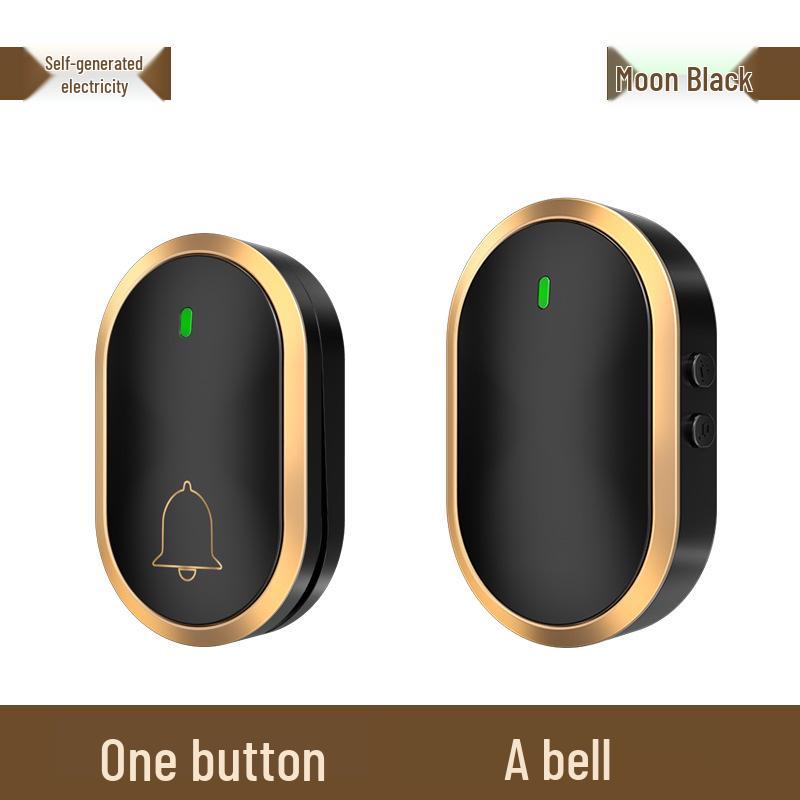 Smart Self-Powered Wireless Doorbell: Ultra-Long Range, Waterproof, Remote Control, Ding-Dong Chime for Elderly