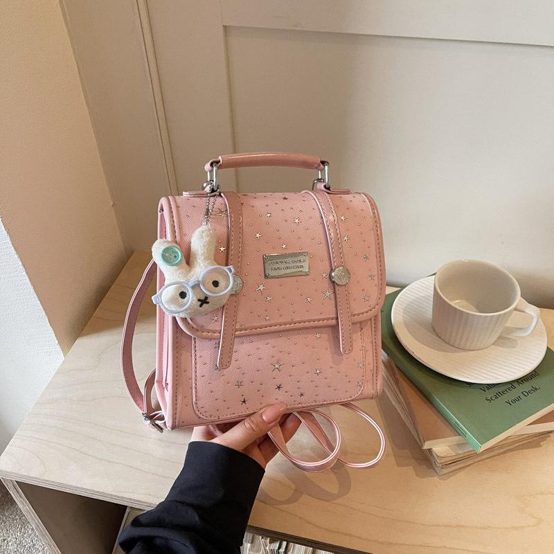 Schoolbag Handsome Rice Family Niche Polka Dot Women's Shoulder Bag 1011 Summer New Commuter Backpack Exquisite Small Schoolbag Tide