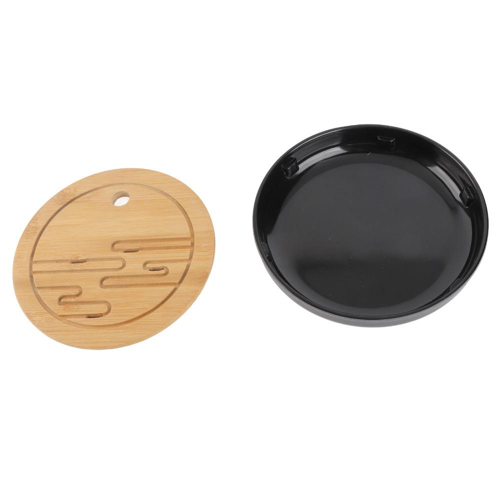 Bamboo Material Bamboo Tea Tray Black Color Kungfu Tea Tray  Chinese Vintage Tea Set