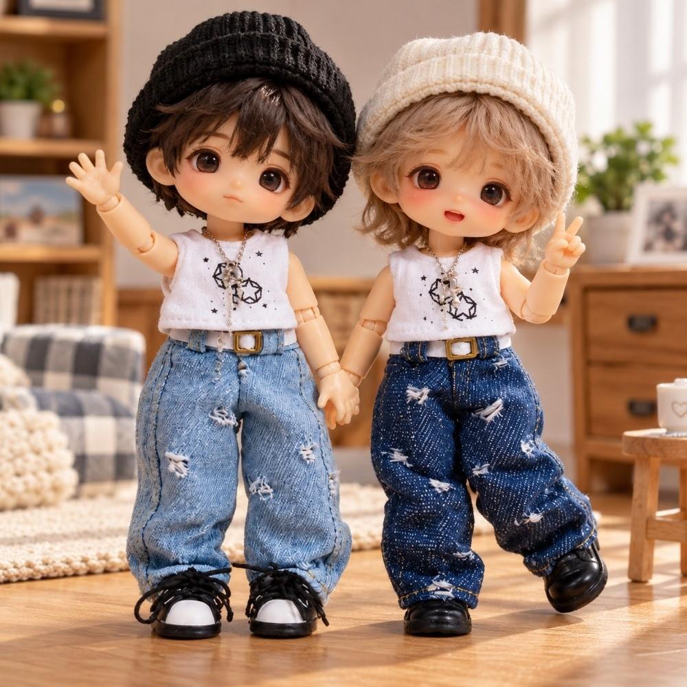 Solid Color Lantern Pants Dress Up Socks Pants  For 1/12 Bjd Doll/for 1/11 OB11&ymy Model Toys