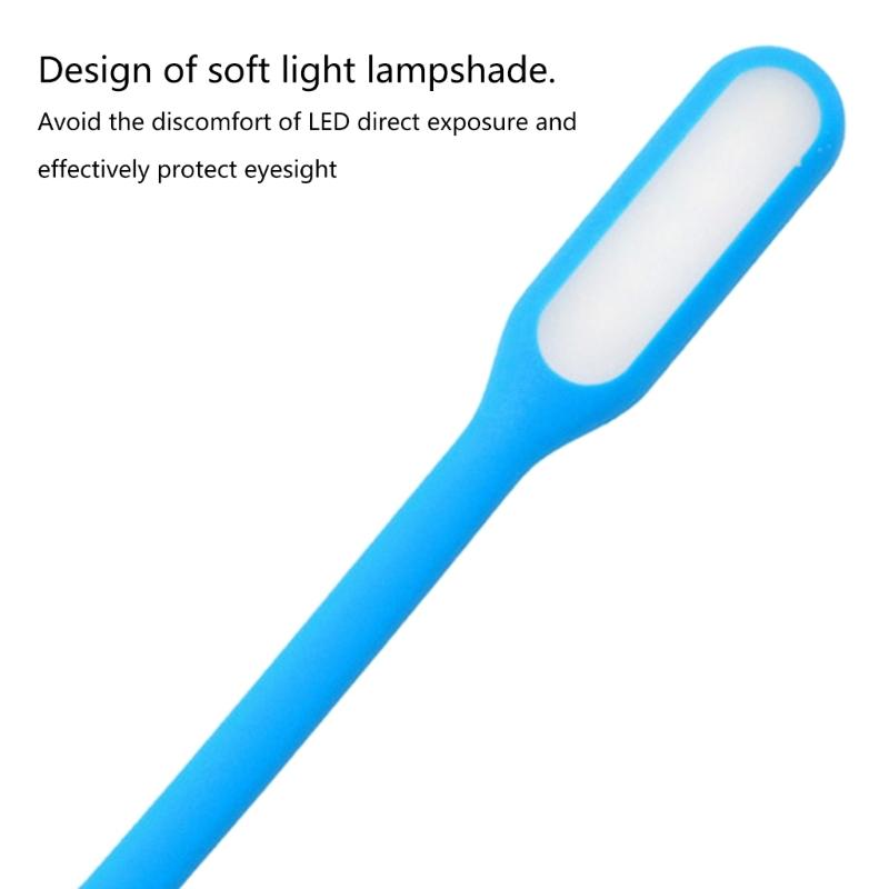 2 PCS Portable LED Keyboard Lights Flexible USB LED Light Eye-Protection Reading Lamp for Power Bank PC Notebook Laptop