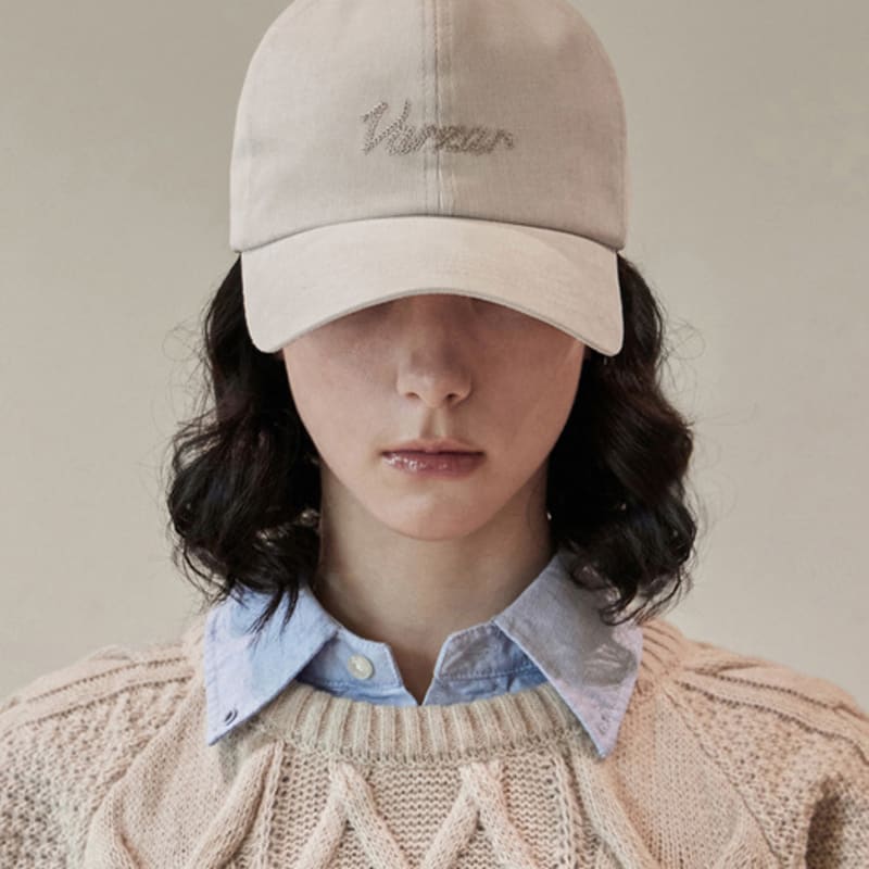

VARZAR Chain Logo Corduroy OG Fit Ball Cap Cream FREE