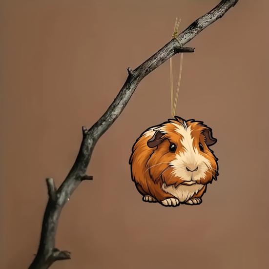 Kreslená vánoční přívěsek se šňůrkou Snadné zavěšení Odolný proti vyblednutí Zvířecí závěsná ozdoba Všestranná dekorace