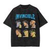 Invincible Manga Graphic TShirt Harajuku Washed Streetwear TShirts Short Sleeve Cotton Tee Shirt For Men Women Clothing