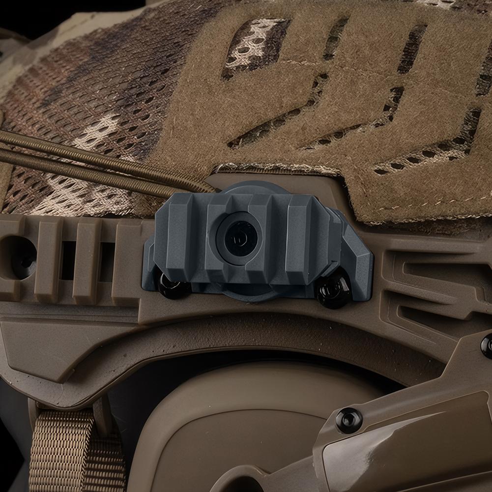 Helmlicht-Adapter, verstellbar, 360 Grad Drehung, Nylon, Helm-Schienen-Taschenlampenhalterung für Team Wendy 3.0 Schiene