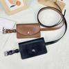 2 In 1 Waist Belt With Bag Flap PU Leather Coin Purse Fashion Waistband Waist Bag  Daily