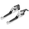 2pcs Motorcycle Brake Clutch Levers Adjustable CNC Aluminium Alloy Replacement for YAMAHA XJ6 DIVERSION 2009‑2015Silver