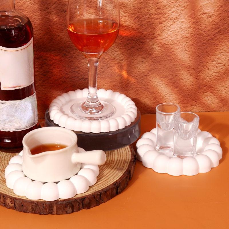 Blasen Untersetzer Gießton Silikonform DIY Handgemacht Tassenuntersetzer Kleine Topf Isolierpads Epoxidharzformen Schmuck Ausstellungsform