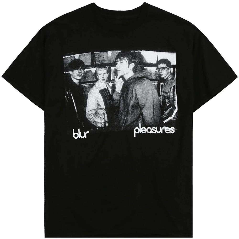 NEW Blur Band Pleasures Album Heavy Cotton Black All Size T Shirt UR815 Unisex T-Shirt S