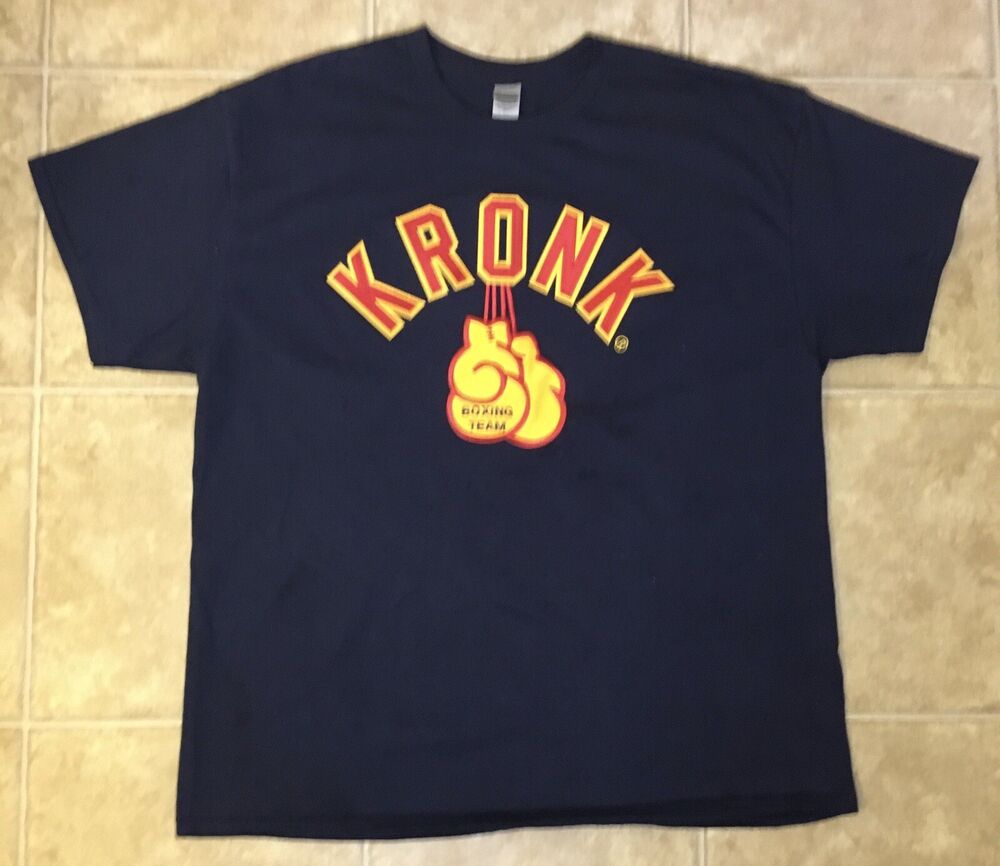 

Винтажная темно-синяя футболка унисекс Y2K Original Kronk Gym Boxing Team