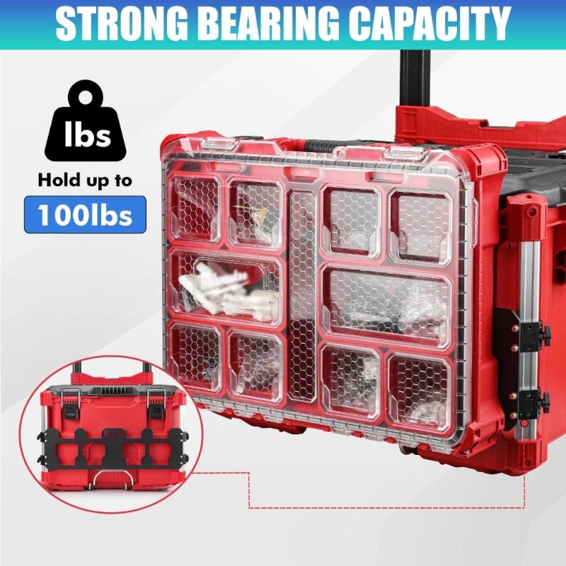 Front Mount Aluminum Tool Support With Secure Fastening Works With System Cases