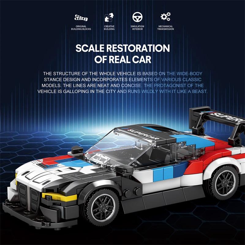 

City Speed Champions Famous Supercar Vehicle Model Building Blocks Moc Racers Technical Sports Car Bricks Kids Toys Boys Gifts