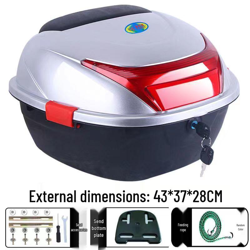 Universal Electric Vehicle Trunk & Storage Box for Motorcycles and Scooters