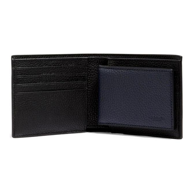 Coach 3 In 1 Wallet With Removable Card Holder Men Wallets Black Brown 3007-QBR64