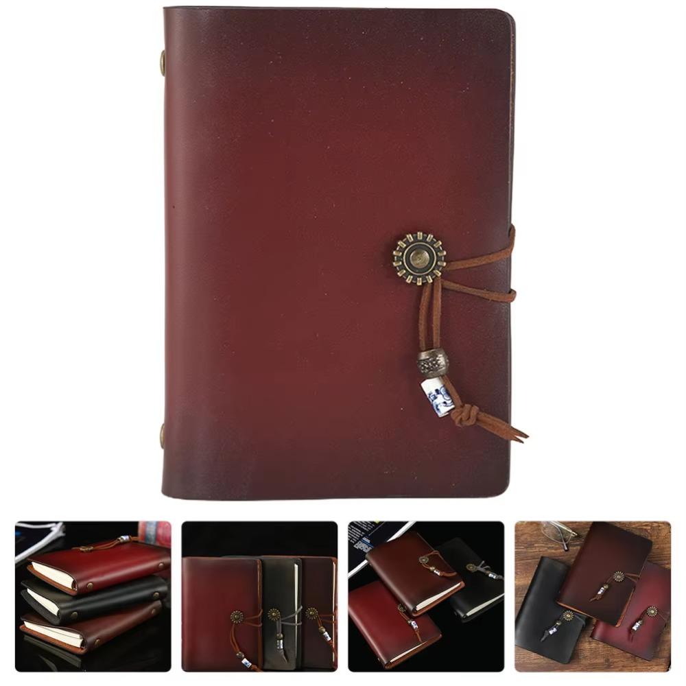 Retro Small Loose-leaf Notebook A7 Journal Notepad Durable Ledger Notepad  Office