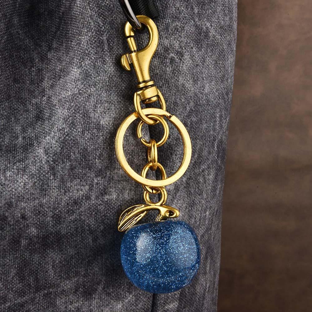 Ornaments Cherry Keychain 3D Crafts Cherry Charms Cute Car Keyring  Hanging