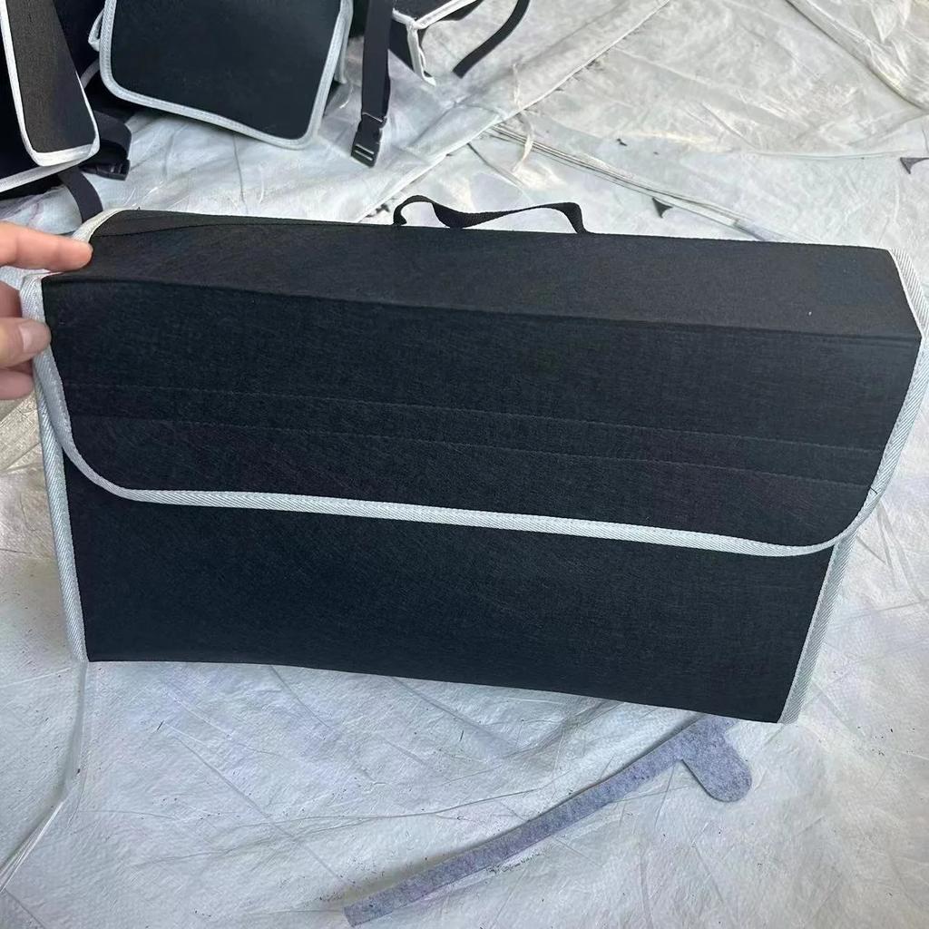 Large Anti Slip Compartment Boot Storage Organizer Tool Car Storage Bag Car Trunk Organizer Soft Felt Storage Box Accessories