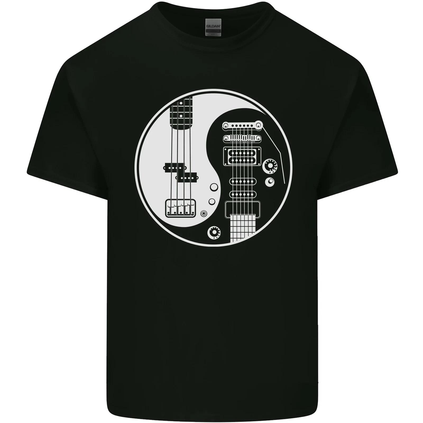 Guitar Ying Yang Guitarist Electric Bass Kids T-Shirt Childrens L