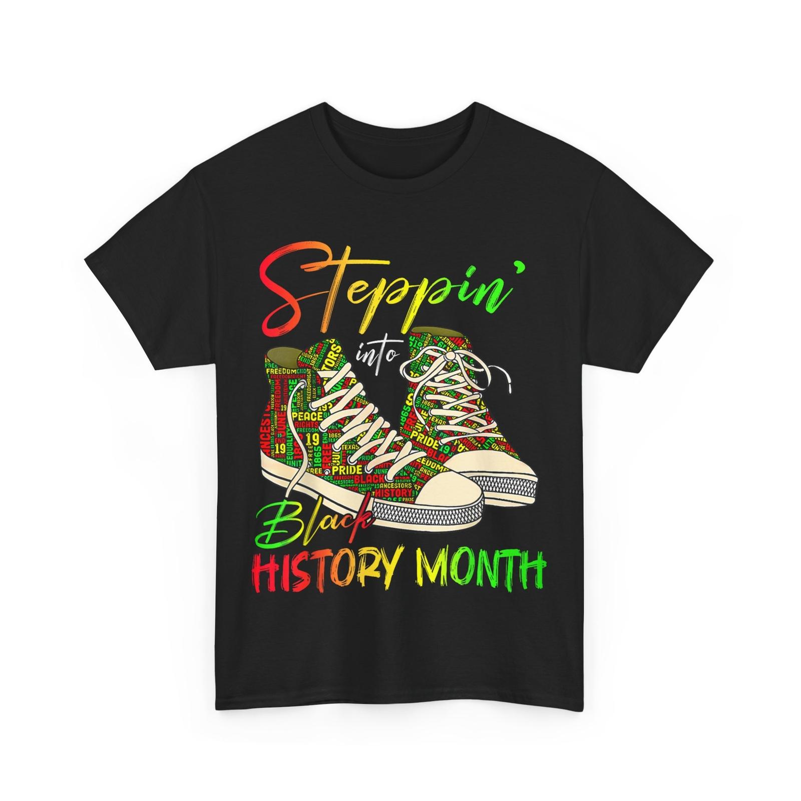 Stepping Into Black History Month Black Girls Sneakers Men T-shirt XXXXL