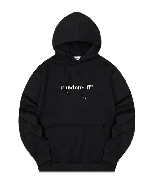 Random Off Basic Logo Hoodie [Black] Roia_0002_Black (Special Double-Sided)/Xl