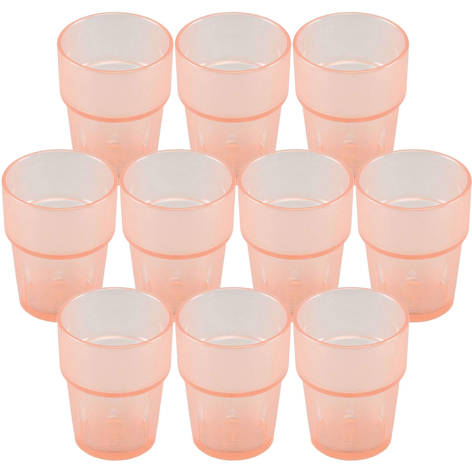 Nagao King Tumbler 300ml Orange Tritan Resin Made in Japan of No.805OR (Set 10)