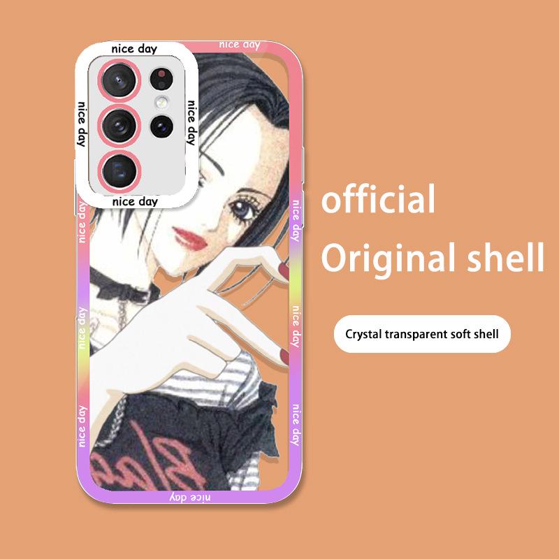 Samsung S24PRO Bixin Beauty Plus Anime 21 Transparent Full Cover Anti-fall Case for S22 - Suitable for Samsung Galaxy.