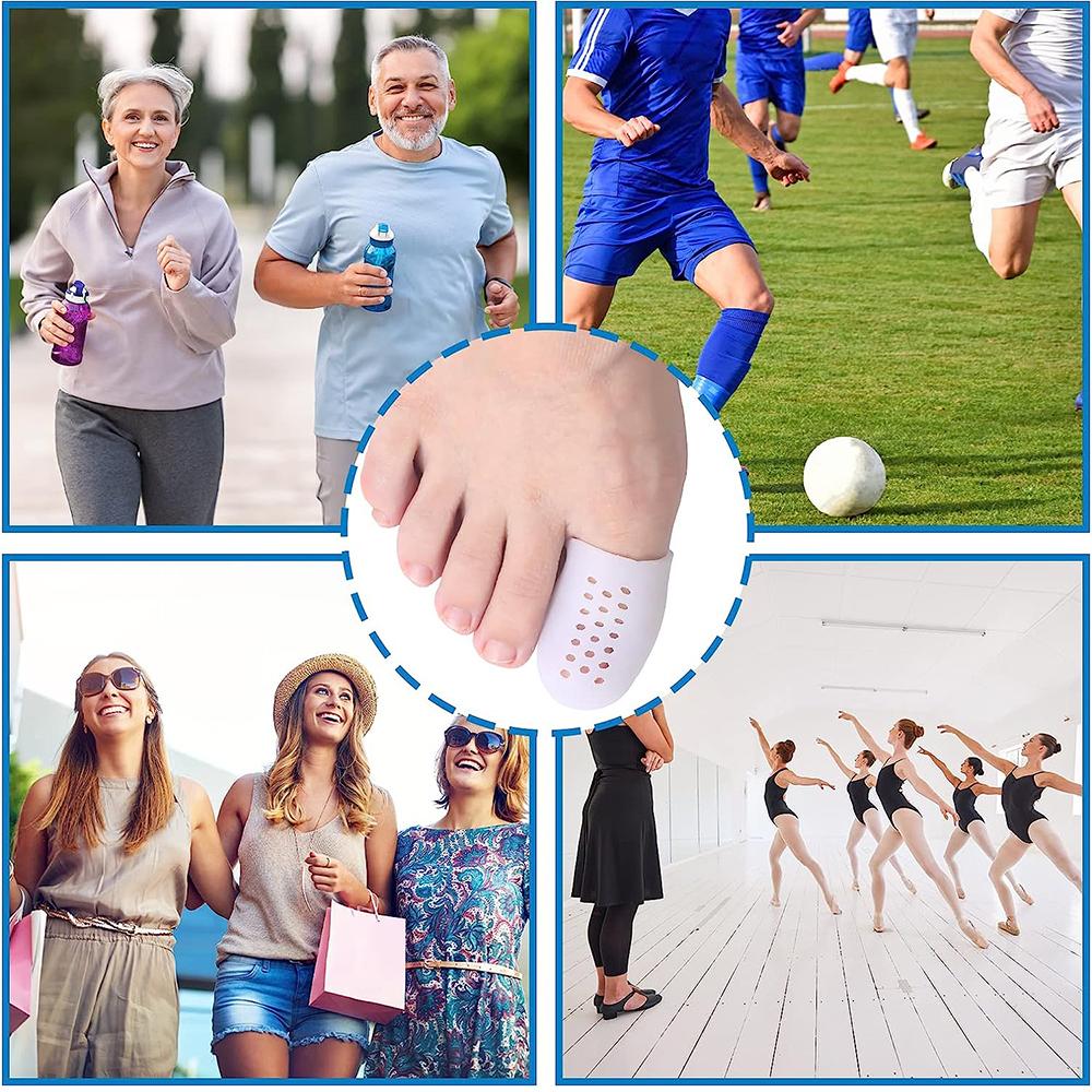30Pcs Breathable Silicone Toe Caps Toe Protectors Washable Reusable XS/S/M 3Size