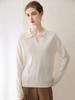 100% Cashmere Women's POLO Collar Pullover for Autumn/Winter Knitwear