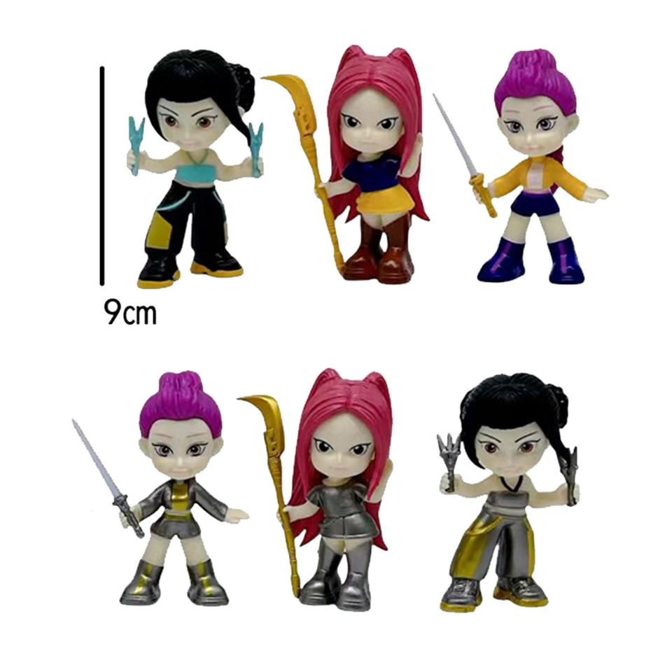 Anime Kpop Demon Hunters blind box Action Figure Ranimeumi Mira Zoey Sussy Phone Decor Model for Kids gift