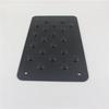 Universal Car Aluminum Alloy Non-slip Environmental Rubber Heel Plate Pedal Mat