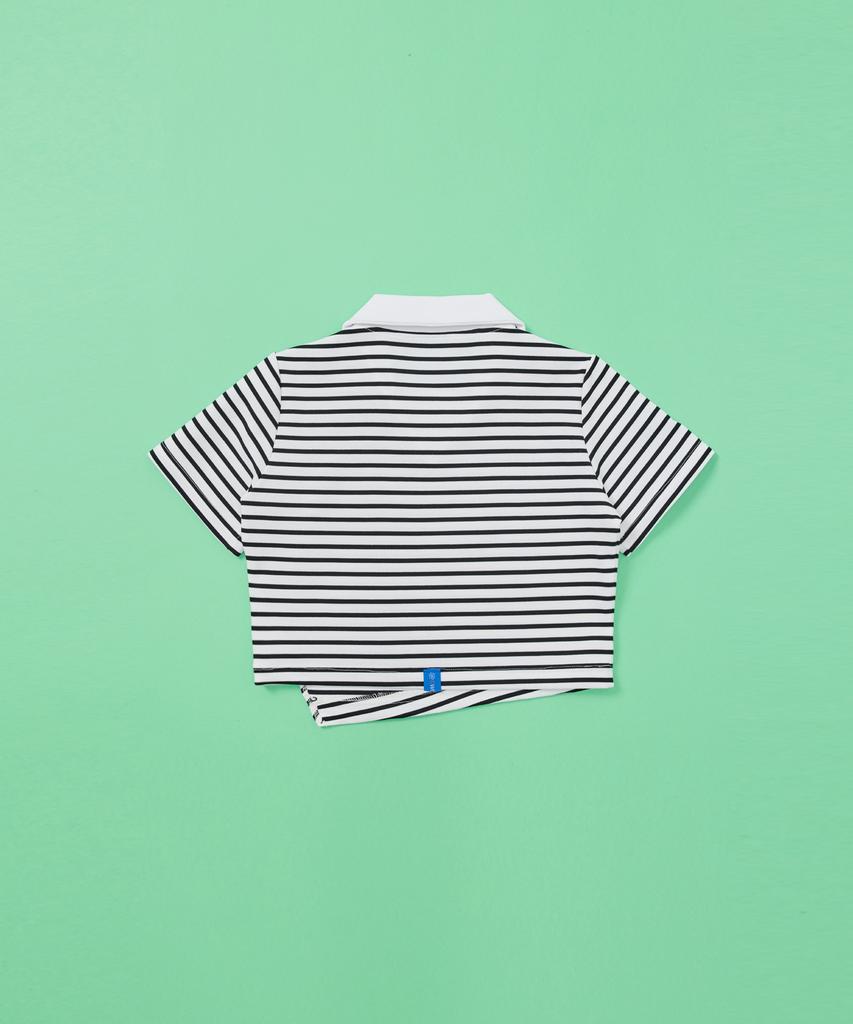 OWURA Flat Collar Crop Top_Stripe