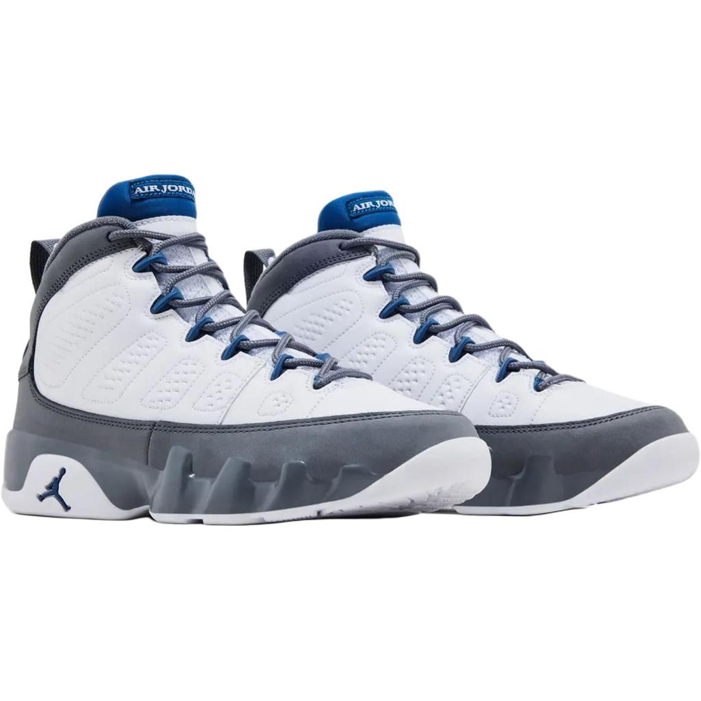 Air Jordan 9 Retro GS Flint Grey 2026 Kids Sneakers White French-Blue HV4574-100