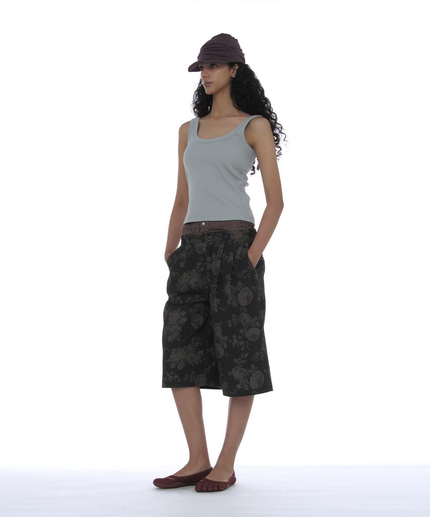 PARTIMENTO WOMEN Luched Drape Hat_Dark Plum