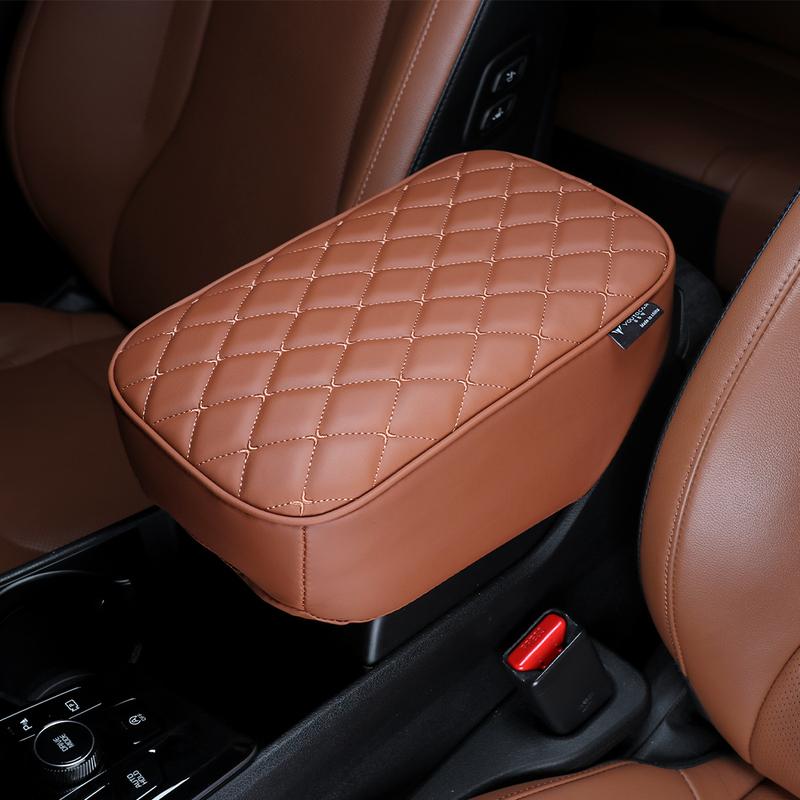 For Kia Sportage NQ5 -2026 Car Tuning Black PU Leather Car Armrest Box Pad Cover Trim  Accessories