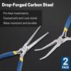 2pcs 6" Mini Needle Nose Pliers with Comfort Grip Handles, 2PCS Long Nose Pliers Set for Handmade Craft
