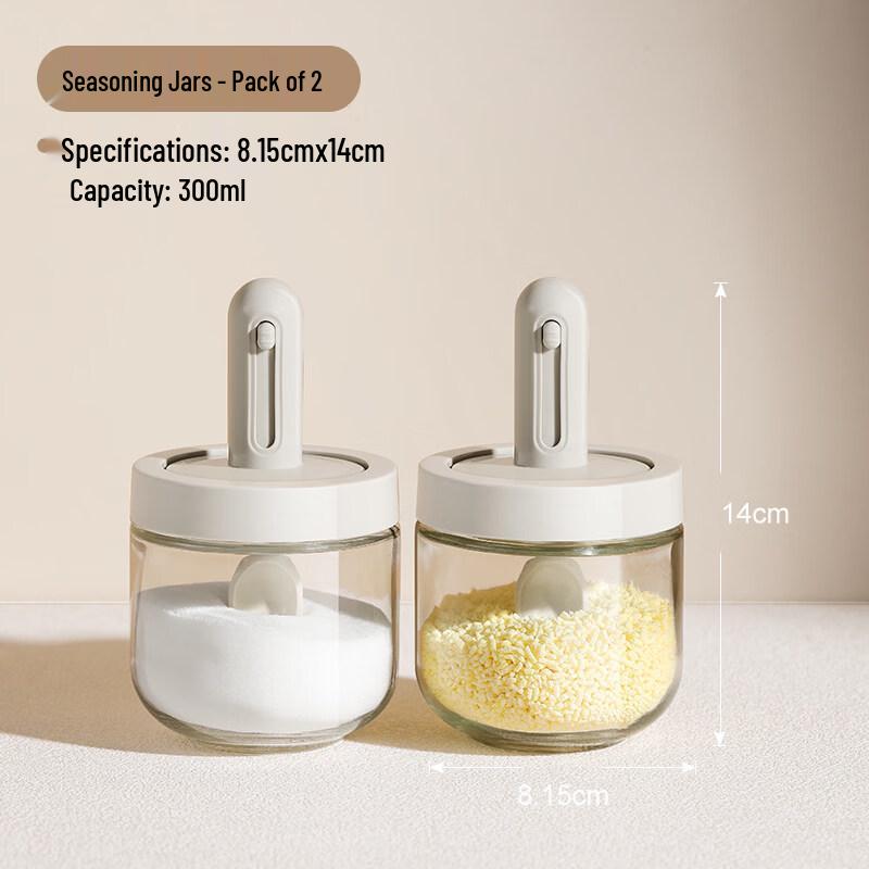 Andytai Glass Kitchen Spice Jars